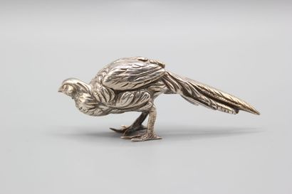 Silver pheasant (melted and chased).
Hallmark...