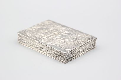Rectangular silver box in the 18th century...