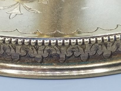 Ciborium in silver entirely vermeiled (gold...