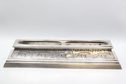 Silver planter or centerpiece.
Decorated...