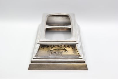 Silver planter or centerpiece.
Decorated...