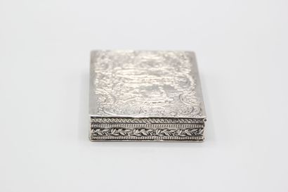 Rectangular silver box in the 18th century...