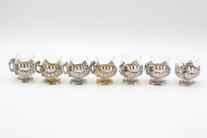 Louis XV style liquor service composed of...