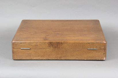 Household box in wood (walnut ?) from the...