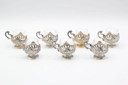 Louis XV style liquor service composed of...