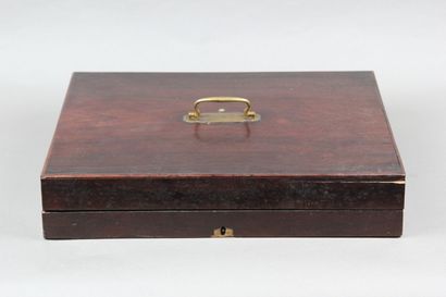 Household chest in rosewood veneer 
Brass...