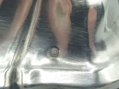 DEBAIN.
Double silver and crystal salad bowl.
Crystal...