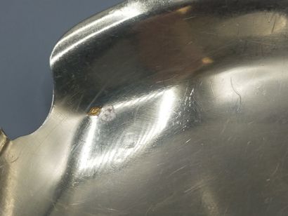 Louche à sauce / potage en argent et vermeil...
