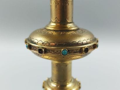 Ciborium in silver entirely vermeiled (gold...