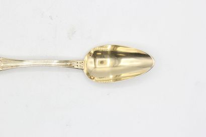Service of spoons (12) to coffee / tea in...
