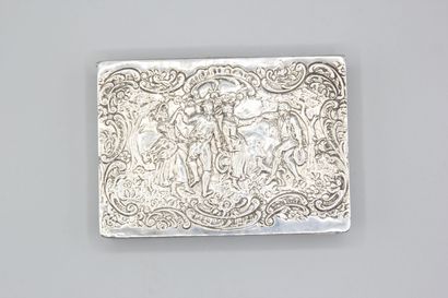 Rectangular silver box in the 18th century...