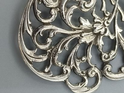 NETHERLANDS 1876.
Silver tea-pot holder with...