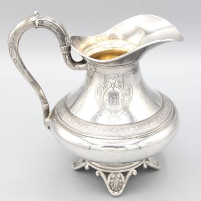 Pitcher or creamer in silver.
Incised decoration...