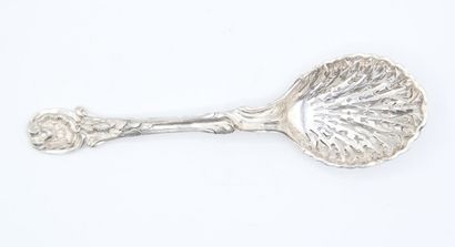 Cuillère à sucre en argent de Style XVIIIeme...