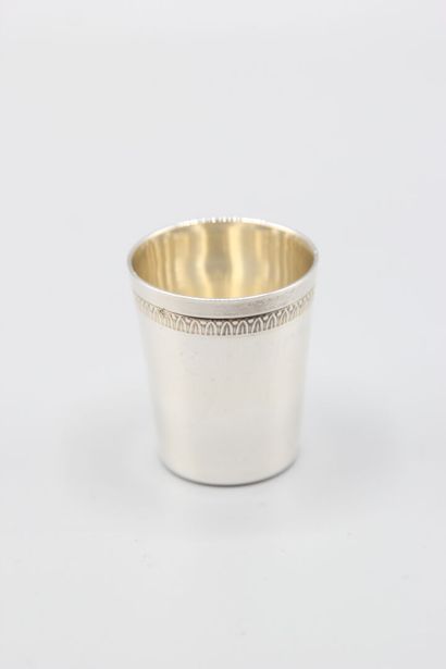 Service à liqueur en argent composé de ses...