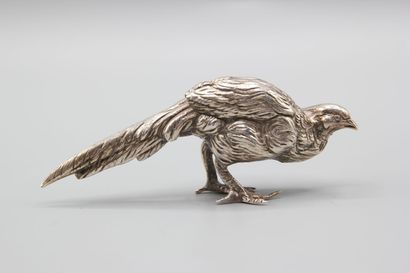 Silver pheasant (melted and chased).
Hallmark...