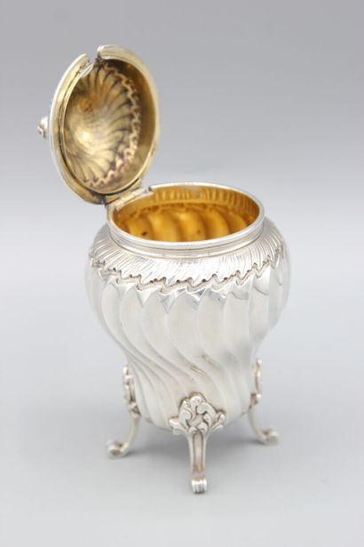 BOIN TABURET
Mustard pot in silver of Louis...