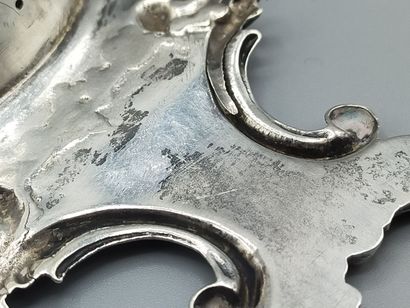 NETHERLANDS 1876.
Silver tea-pot holder with...