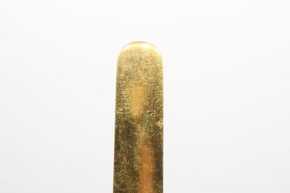 Set of 12 dessert knives.
Blades in gilded...