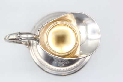 Pitcher or creamer in silver.
Incised decoration...
