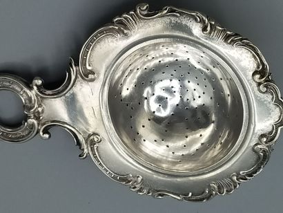 NETHERLANDS 1876.
Silver tea-pot holder with...