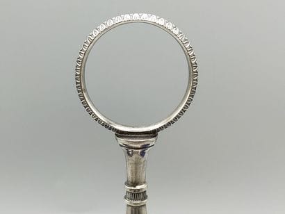 Double salière Empire, monture en argent,...