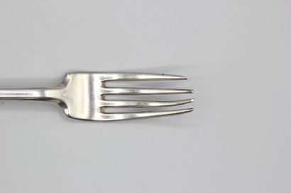 LIMOUX 1732-44 ( Aude) 
Fourchette en argent...