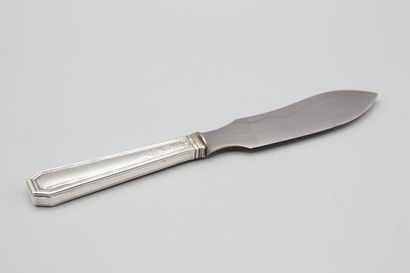 TETARD Frères 
Couteau en argent pour fromage...