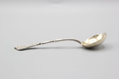 SOUFFLOT
Louchette à crème en argent de style...
