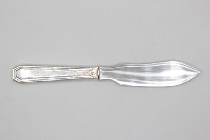 TETARD Frères 
Couteau en argent pour fromage...