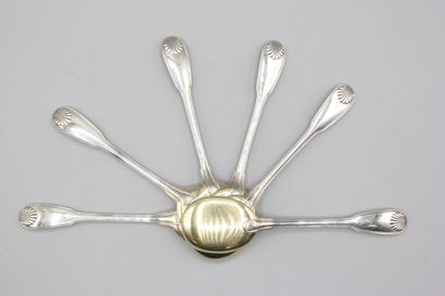 Louis COIGNET 
Service à glace en argent...