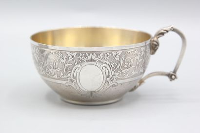 Victor BOIVIN
Paire de tasses en argent et...