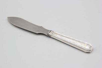 TETARD Frères 
Couteau en argent pour fromage...