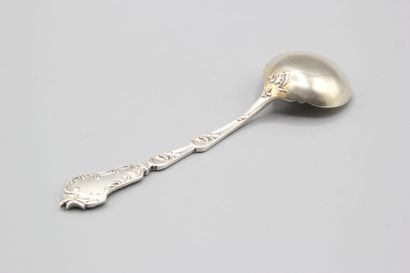 SOUFFLOT
Louchette à crème en argent de style...