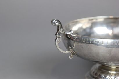 Coupe de mariage en argent de style XVIIIème...