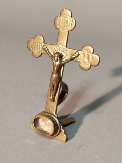 Baiser de Paix en bronze patiné.
Figure le...