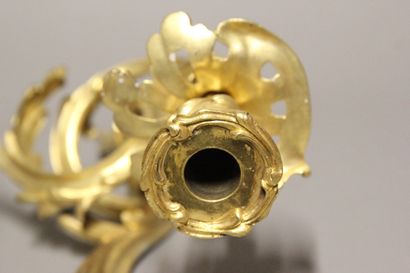 Paire d'appliques à deux bras de lumière...