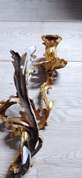 Paire d'appliques à deux bras de lumière...