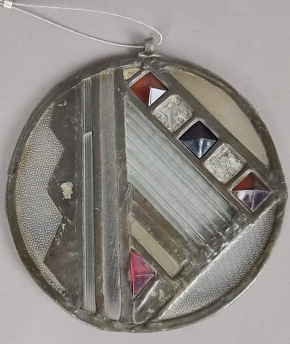 Louis BARILLET (1880-1948) 
Circular stained...