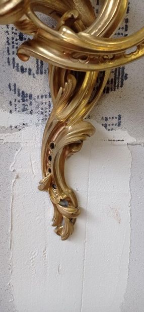 Paire d'appliques à deux bras de lumière...