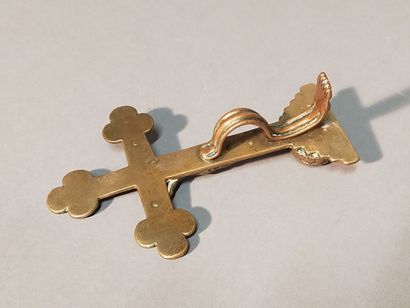 Baiser de Paix en bronze patiné.
Figure le...