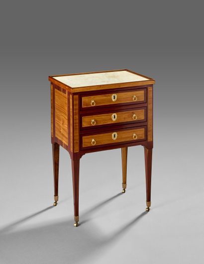 Table chiffonière in rosewood and amaranth...