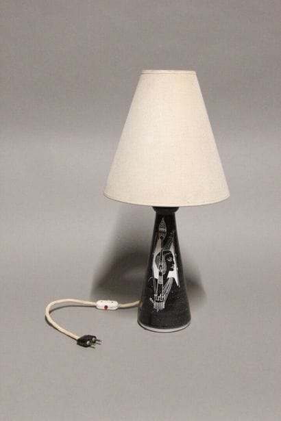 H. DILGMAN, Sweden.
Table lamp in glazed...