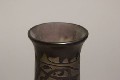 Émile GALLÉ (1846-1904).
Vase à long col...
