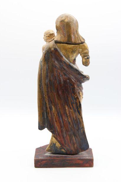 ESPAGNE
Vierge à l'enfant en bois sculpté...