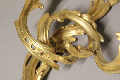 Paire d'appliques à deux bras de lumière...