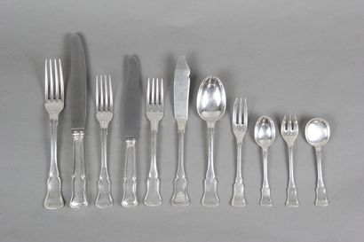 Importante ménagère en argent de 148 pièces...