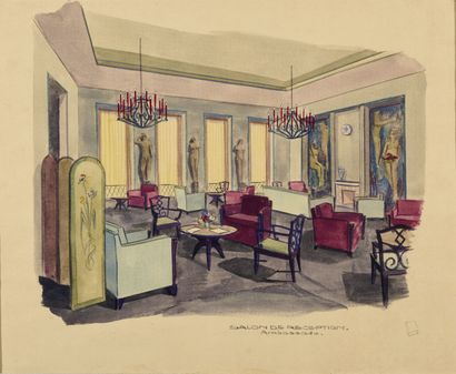 École Française vers 1930-1940.
