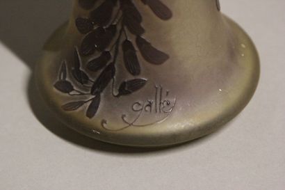 Émile GALLÉ (1846-1904).
Vase à long col...