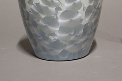 CHINE.
Pot à gingembre monté en lampe en...